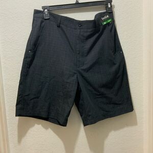 Bolle men's golf shorts blue plaid sz 36" . 11" in